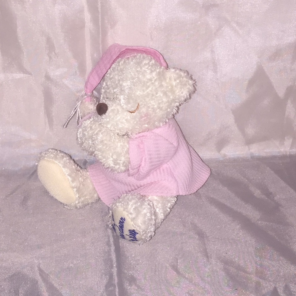 Praying girl soft bear rattles 💕 NWOT 🐻